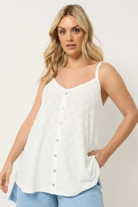 Broderie Anglaise Vest Top - Yours