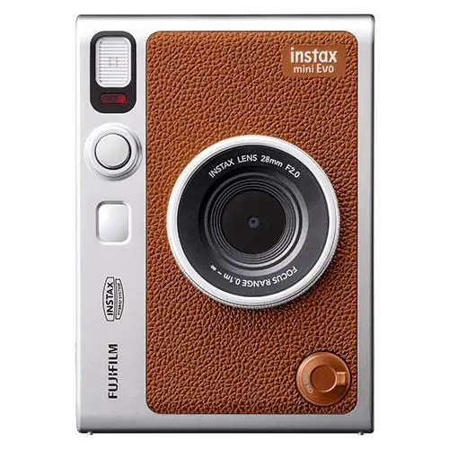 mini Evo Instant Camera in Brown - instax