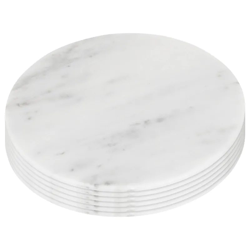 Round Marble Placemats - 30cm - Pack of 6