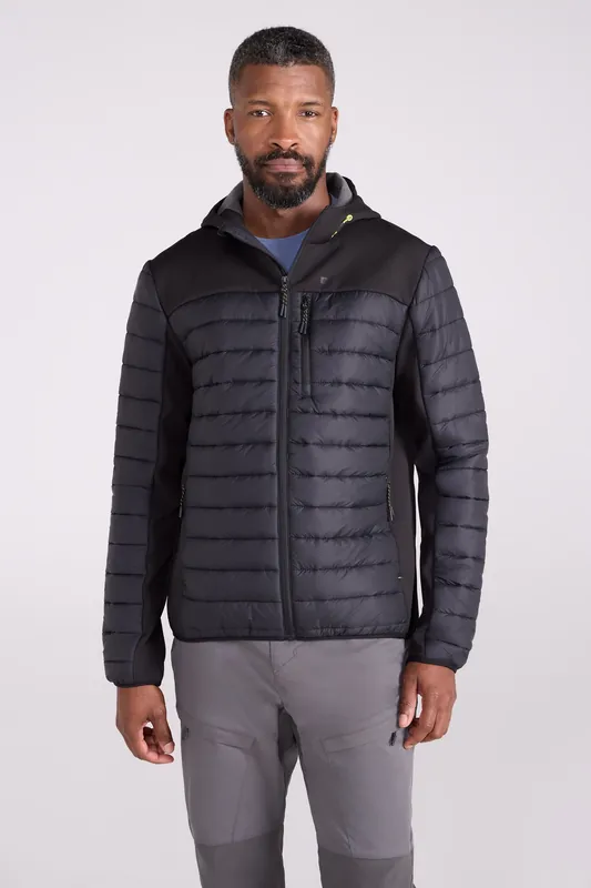 Turbine' Lightweight Padded Softshell Stretch Panels Autumn Jacket - Mountain Warehouse