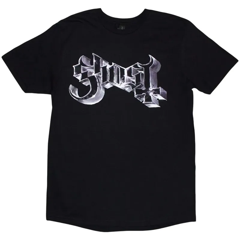 Grucifix Metal Logo Back Print T-Shirt