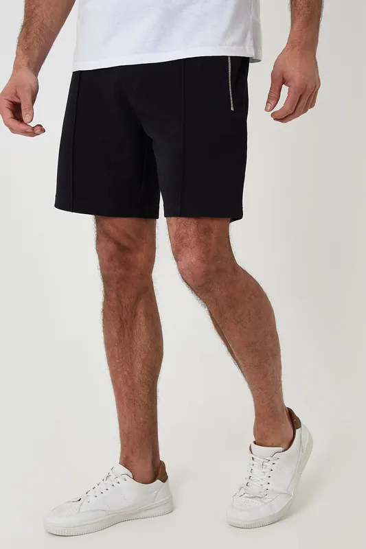 Pique Pleated Sweat Shorts - Threadbare
