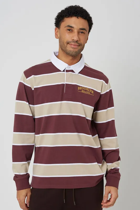Striped Rugby Shirt - Brave Soul
