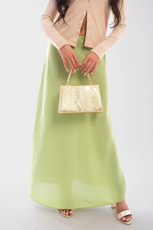 Estella Lightweight High Waisted Maxi Skirt - IKRUSH