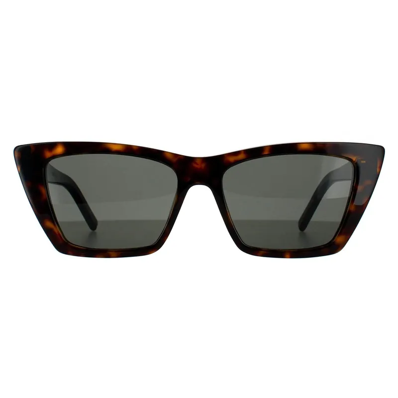 Cat Eye Dark Havana Grey SL 276 MICA Sunglasses - Saint Laurent