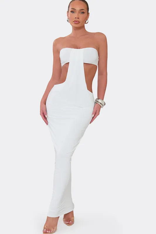 Sleeveless Cut Out Maxi Dress - EGO