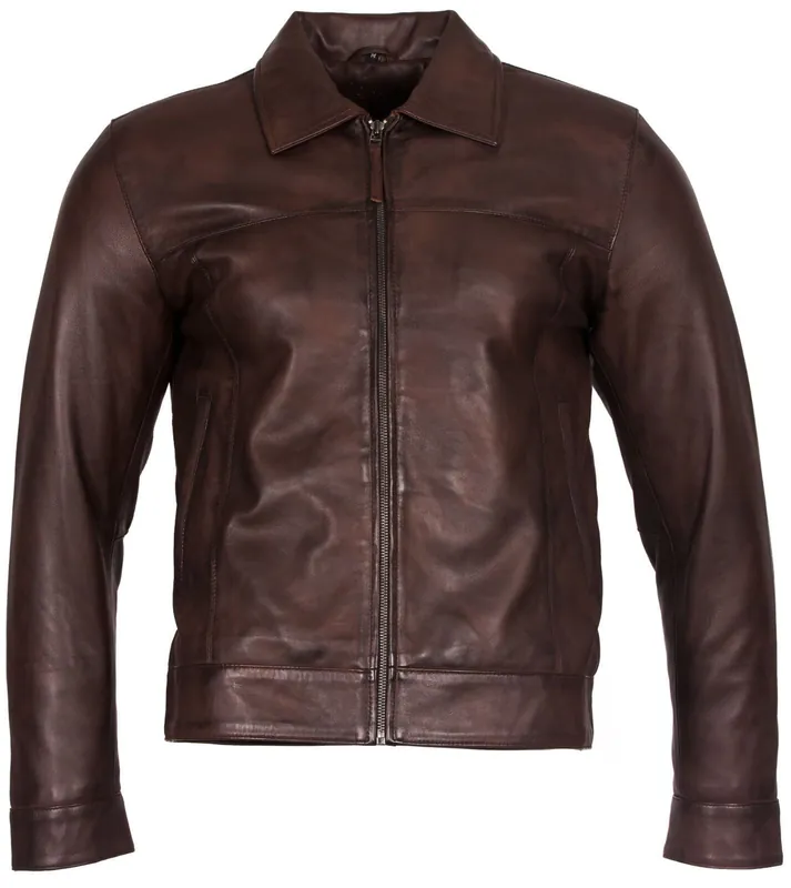 Retro Nappa Leather Biker Jacket - Infinity Leather