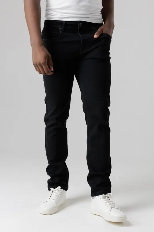 Straight Fit Cotton Blend Jeans - Tokyo Laundry