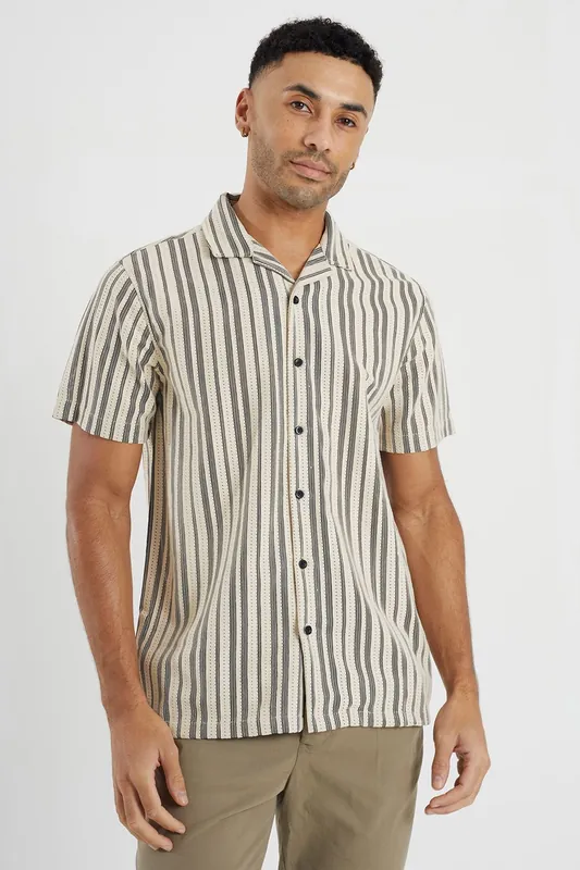 Striped Woven Shirt - Brave Soul