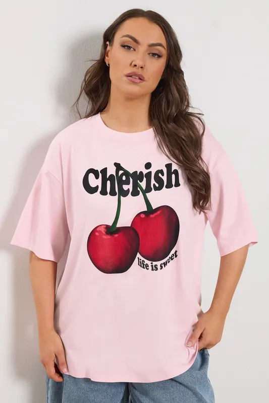Cherry Slogan T-Shirt