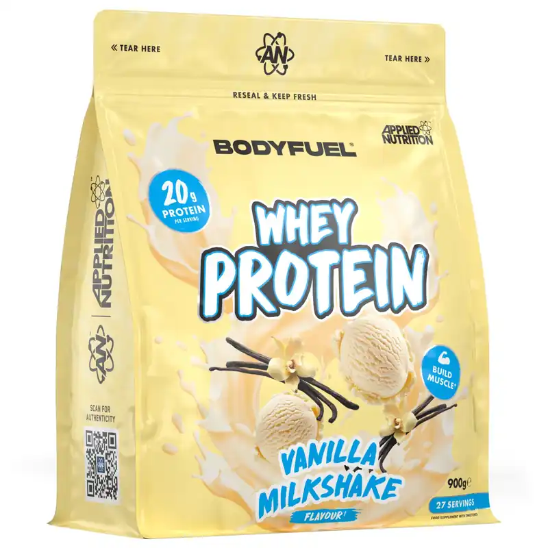 BodyFuel™ Whey Protein Powder - Vanilla Milkshake - 27 Servings