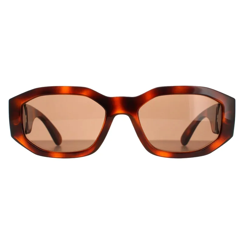 Rectangle Havana Dark Brown VE4361 Sunglasses - Versace