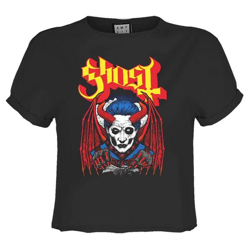 Demonic Ghost Crop Top - Amplified
