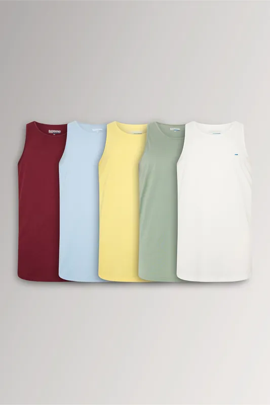 5 Pack Vest Tops - BadRhino