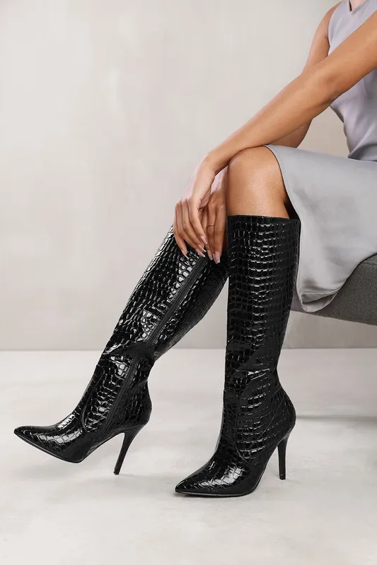 Isabel' High Heel Calf Boot - Where's That From