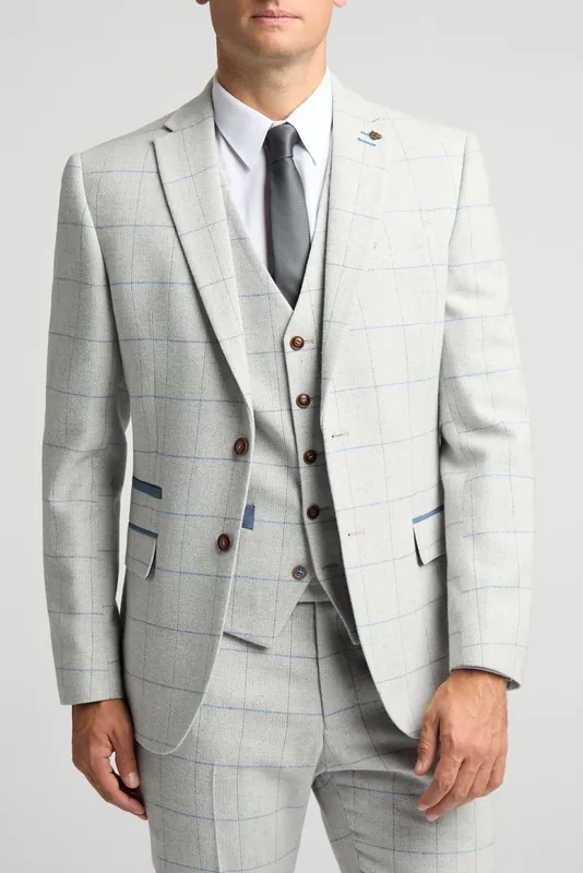 Slim Fit Check Tweed Jacket - Antique Rogue