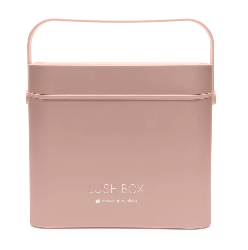 Lush Box Makeup Cosmetic Vanity Travel Case with Removeable LED Light Mirror - Large