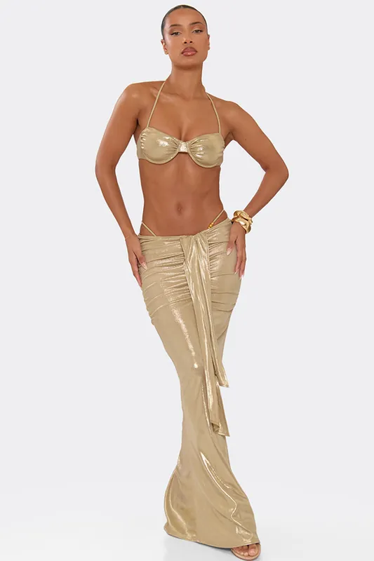 Ruched Maxi Skirt - EGO