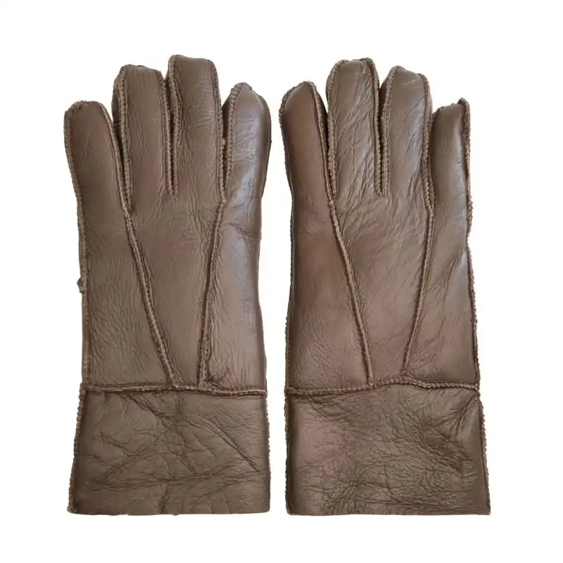 Sheepskin Napa Leather Gloves Wool Shearling Lined Warm - TruClothing