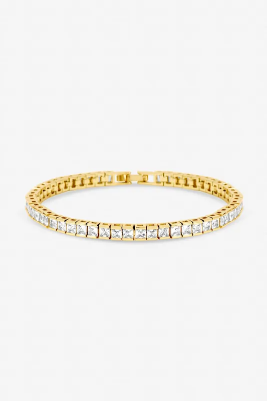 Gold Plated Luxe Tennis Bracelet - Jon Richard