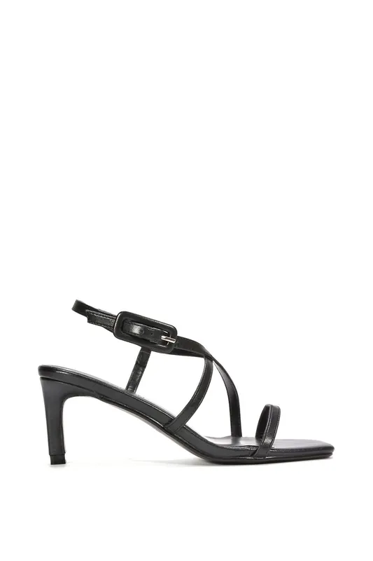 Gabriella' Strappy Stiletto Heel Sandals With Square Toe - XY London
