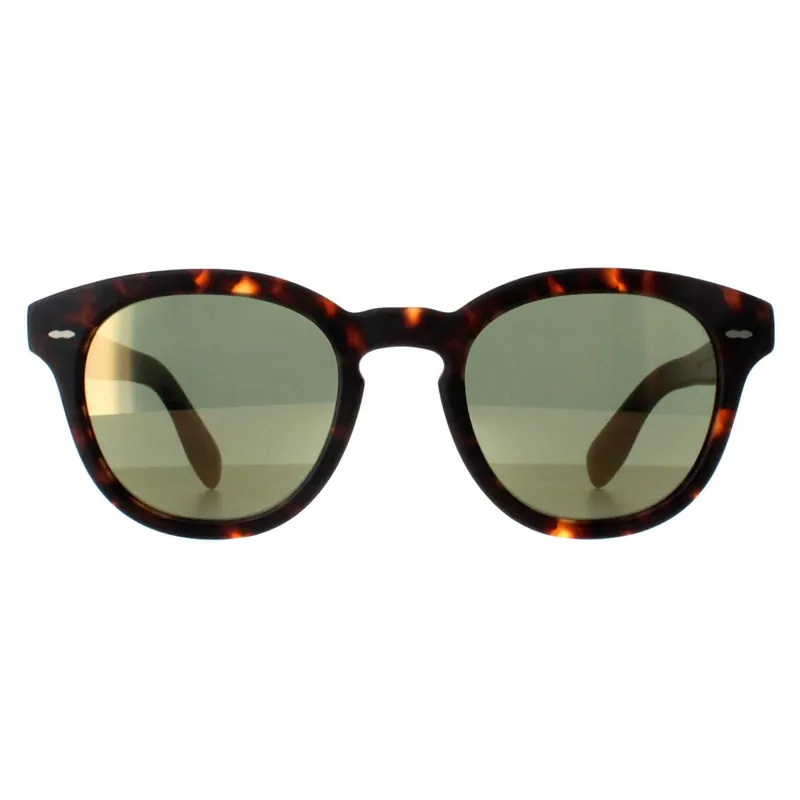Round Semi Matte Sable Tortoise G-15 Goldtone Cary Grant OV5413SU