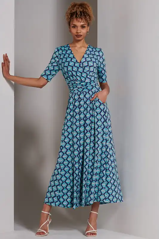 Bree Half Sleeve Jersey Maxi Dress - Jolie Moi