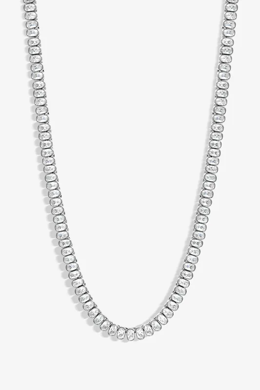 Rhodium Plated Cubic Zirconia Zirconia Allway - Jon Richard