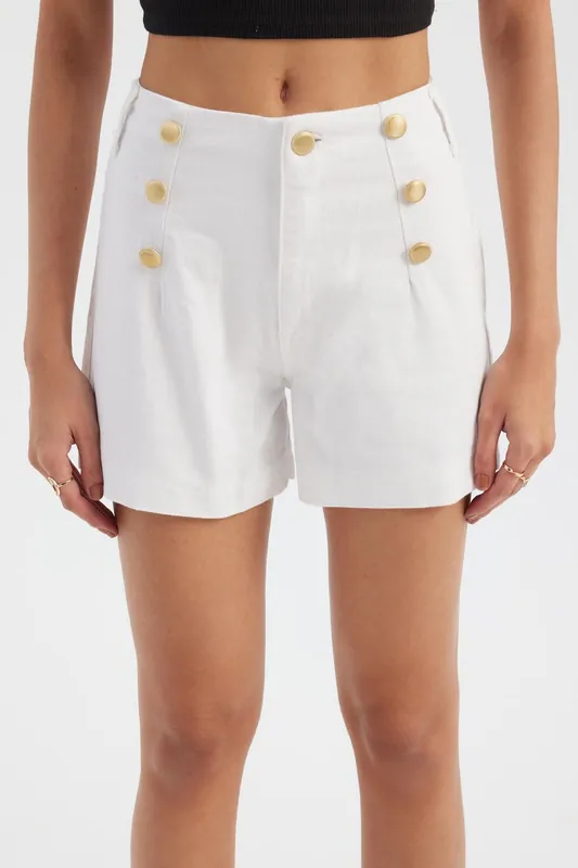 Denim High Waist Shorts - Hiccup