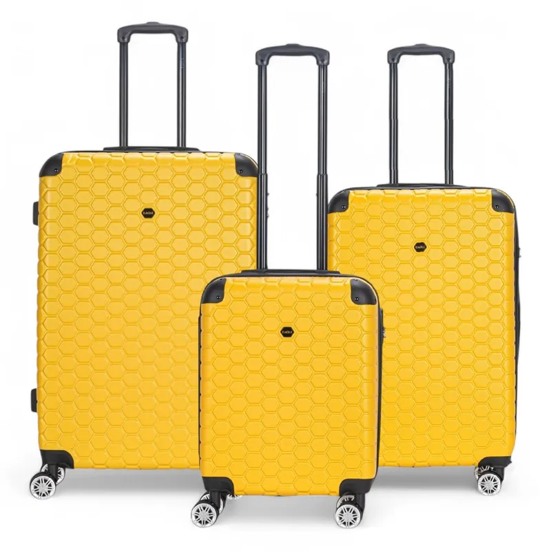 Hard Shell ABS 8 Wheel Luggage Travel Cabin Holiday Bags Suitcase - Infinity Leather