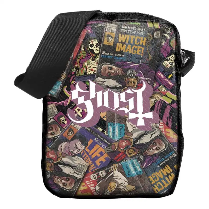 Magazines Logo Crossbody Bag - Ghost