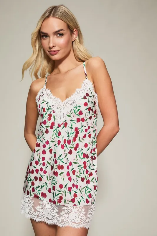 Knickerbox Renee Satin Lace Chemise Lingerie