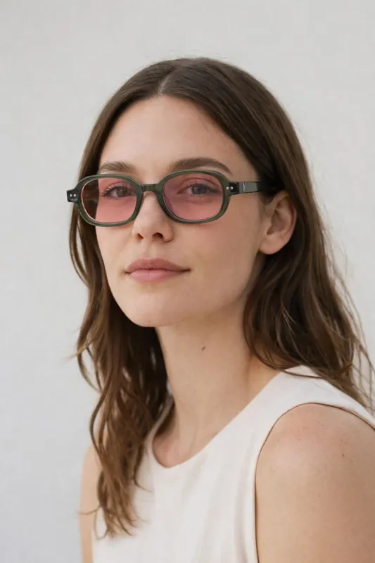 Retro Rounded Square Sunglasses - SVNX