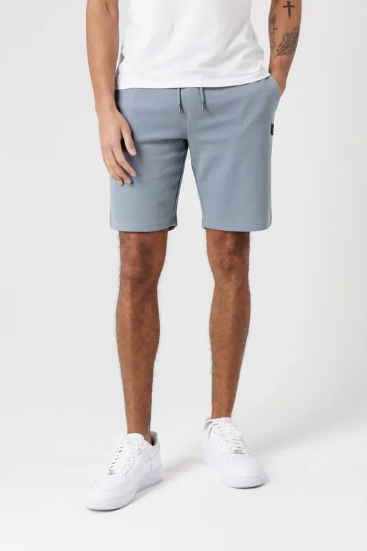 Jogger Shorts with Logo Badge and Drawstrings - Tokyo Laundry