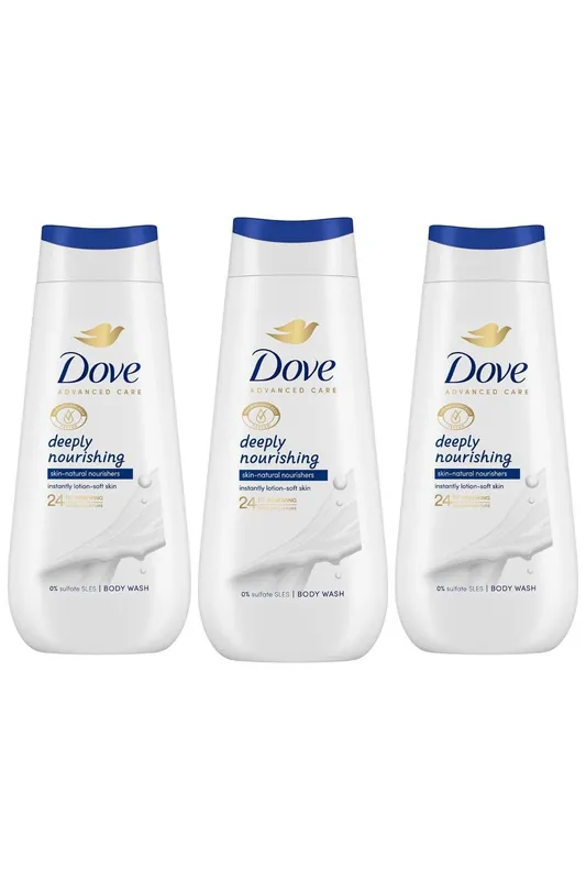 'Bodywash' Deeply Nourishing 24H Renewing Micromoisture, 3x 225ml - Dove