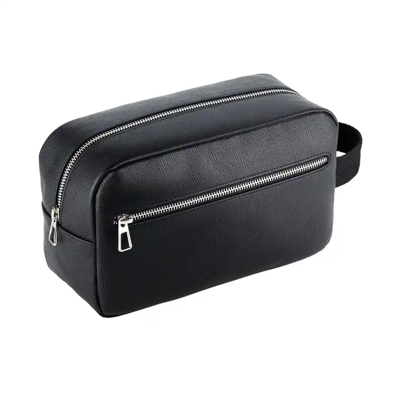 Tailored Luxe PU Wash Bag - Quadra
