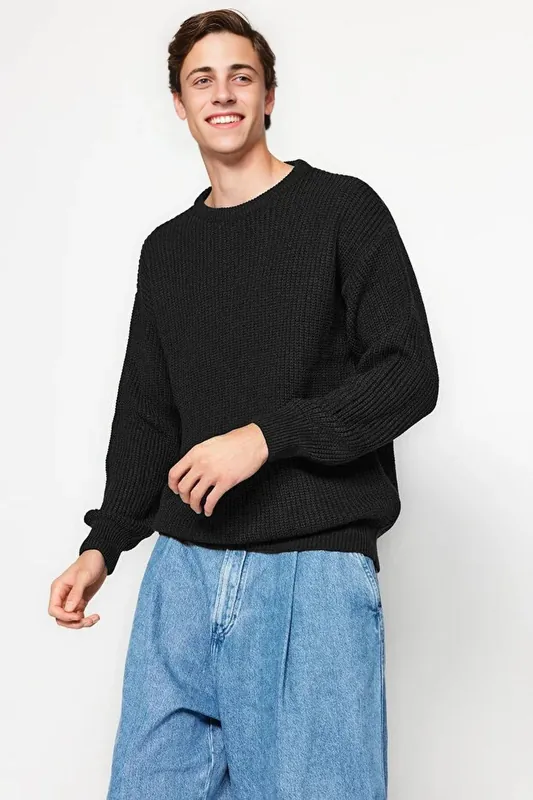 Men’s Crew Neck Knit Sweater - WOVCOR