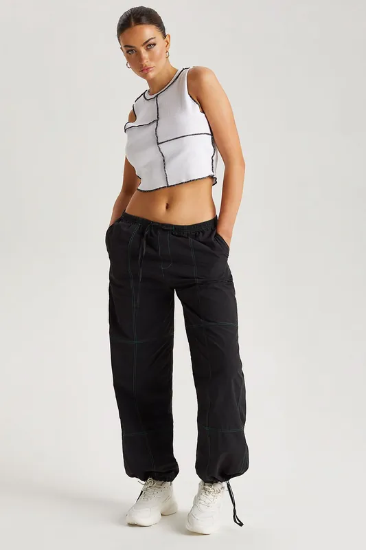 Contrast Stitch Trouser - Urban Bliss