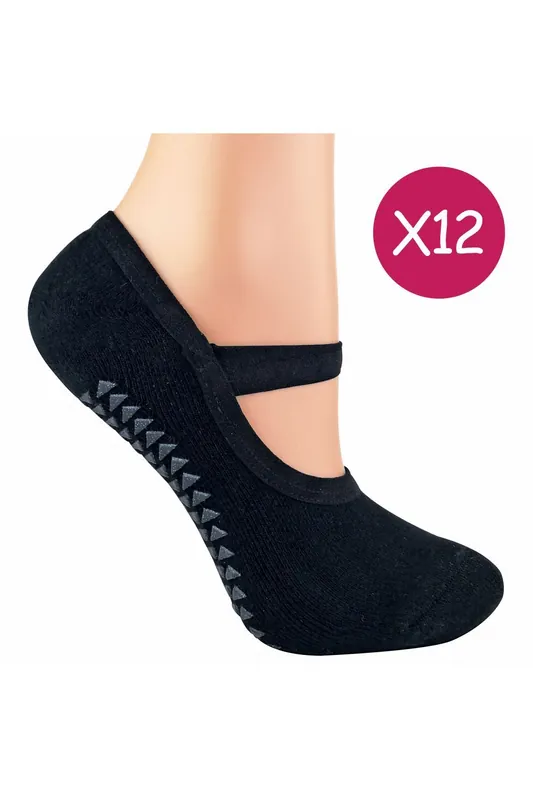 12 Pairs Non Slip Breathable Yoga Socks - Sock Snob