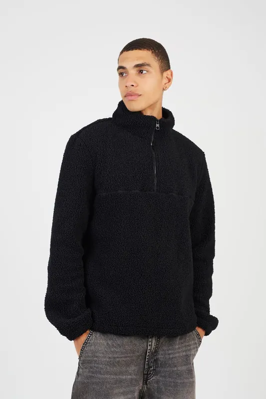 Quarter Zip Sherpa Jumper - Brave Soul