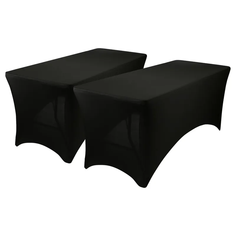 Rectangular Spandex Fitted Tablecloths - 180cm - Elasticated Cover