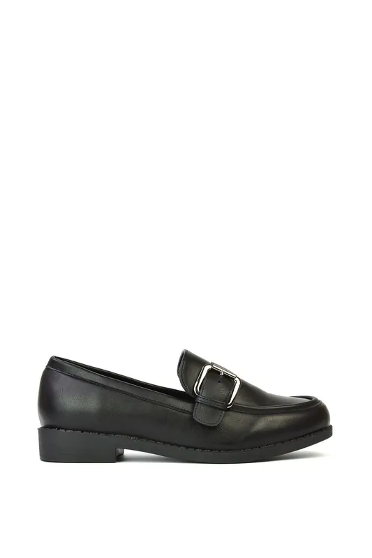 Kali' Buckle Up School Shoes Loafers With Chunky Soles - XY London