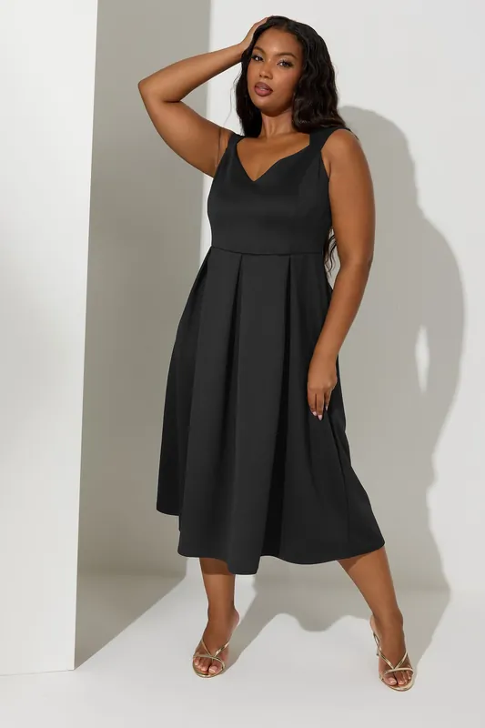 Sweetheart Midi Skater Dress - Yours