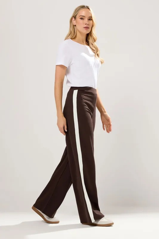 Tall Stripe Wide Leg Trousers - Long Tall Sally