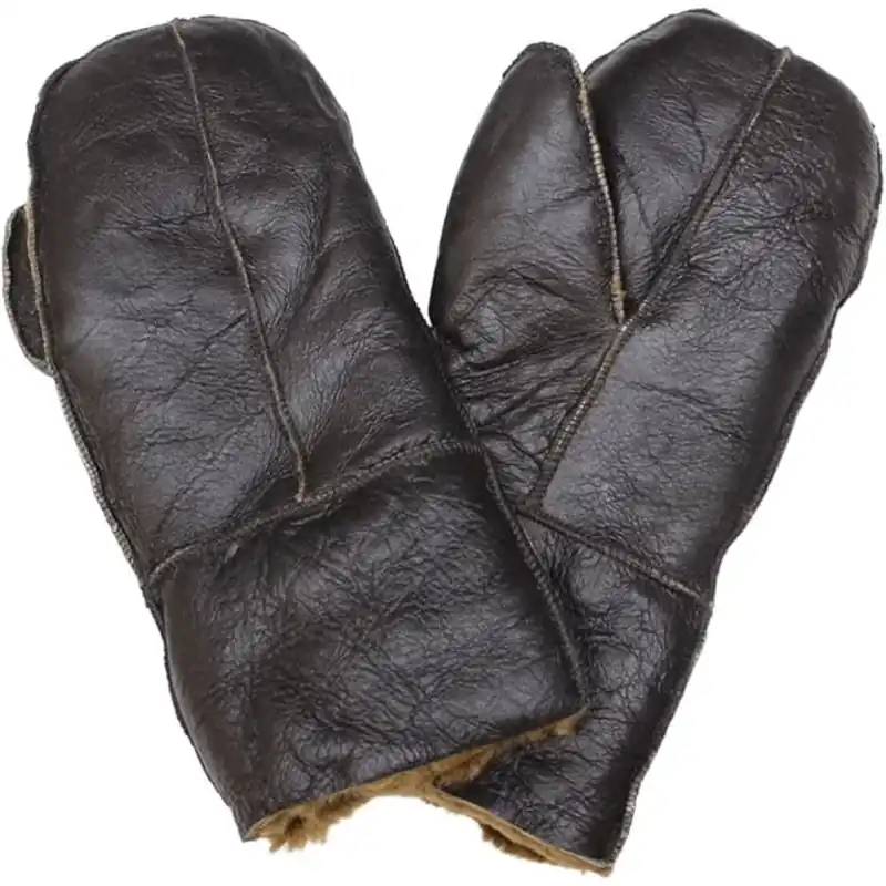 Sheepskin Shearling Mittens Winter Thermal Gloves - TruClothing