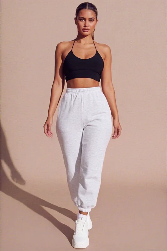 Slinky Spaghetti Strap Halterneck Crop Top - Femme Luxe