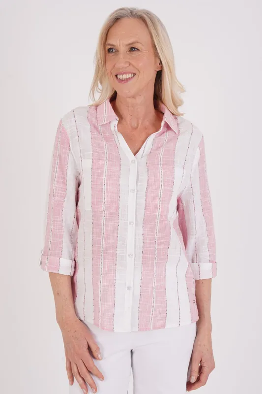 Textured Stripe Shirt - Tigi