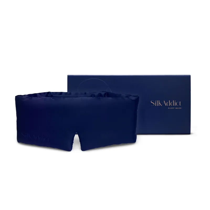 Silk Addict 100% Mulberry Sleep Mask – Navy
