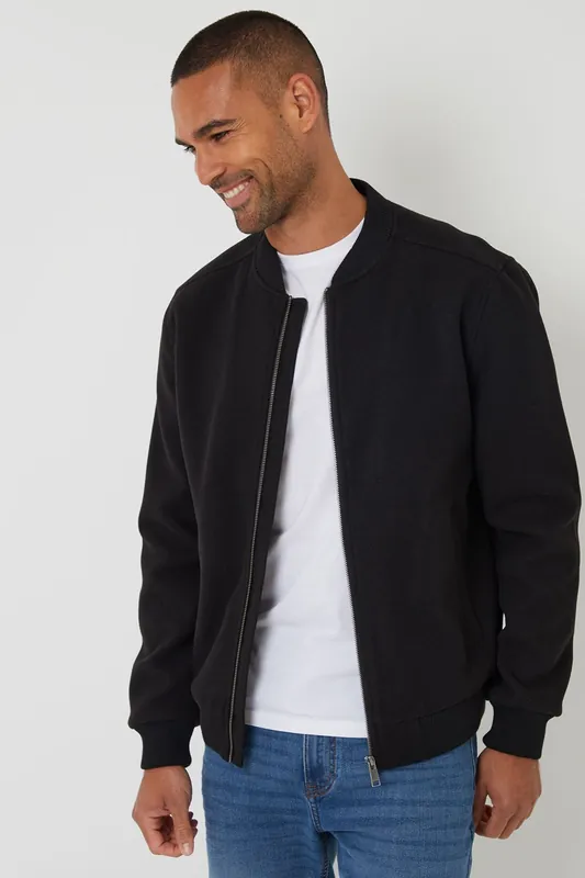 Brushed Bomber Jacket - Threadbare