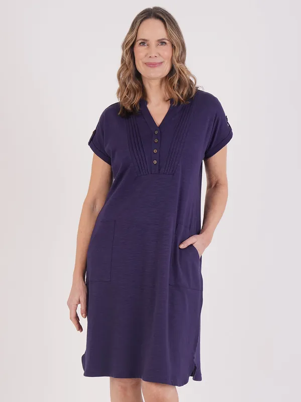 Bib Detail Dress - Tigi